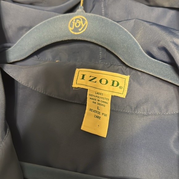 Vintage Izod tracksuit joggers jacket Set Sz Large Ceil Blue - Picture 10 of 10